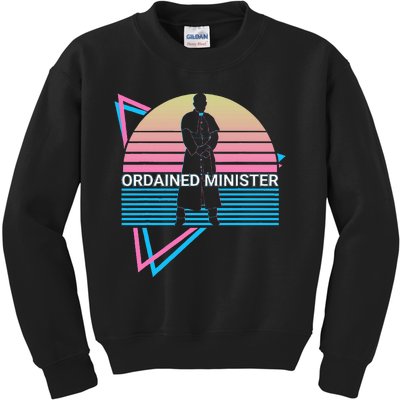 Ordained Minister Retro Kids Sweatshirt