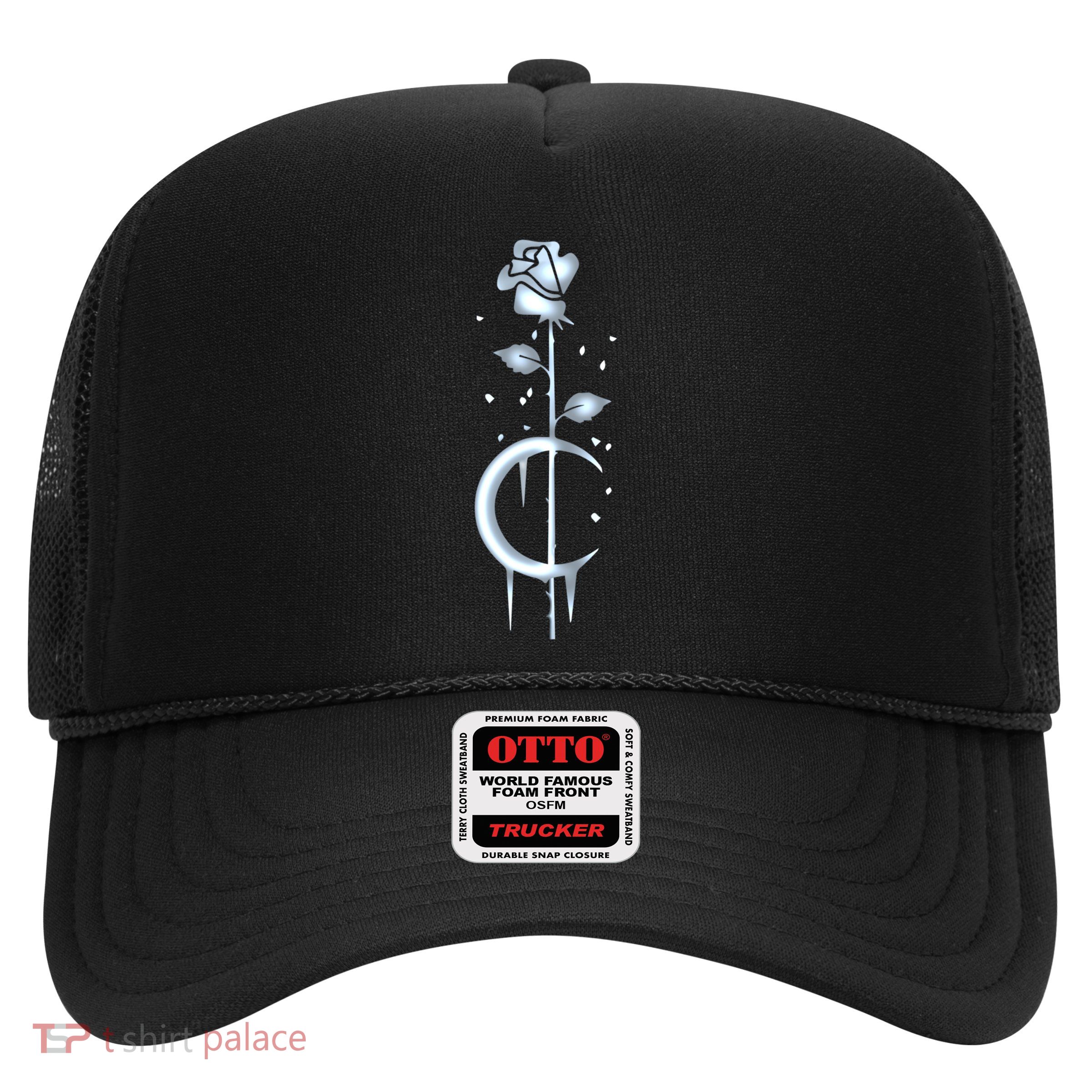 Occult Moon Rose Luna Witchcraft Witch Gothic Gift Trucker Hat