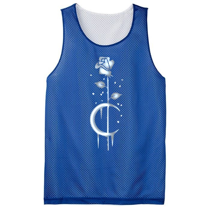 Occult Moon Rose Luna Witchcraft Witch Gothic Gift Mesh Reversible Basketball Jersey Tank