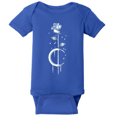 Occult Moon Rose Luna Witchcraft Witch Gothic Gift Baby Bodysuit