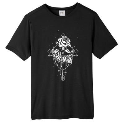 Occult Moon Rose Gothic Witch Wicca Tall Fusion ChromaSoft Performance T-Shirt