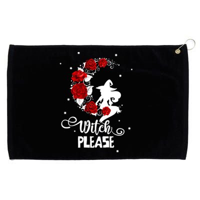 Occult Moon Roses Pagan Wicca Witch Please Gift Grommeted Golf Towel