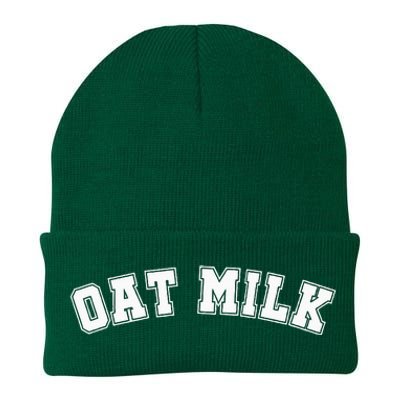 Oat Milk Retro Sports Arch Knit Cap Winter Beanie