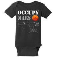 Occupy Mars Starship Rocket Baby Bodysuit