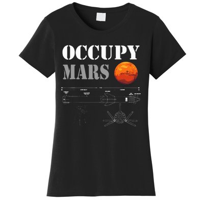 Occupy Mars Starship Rocket Women's T-Shirt