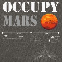 Occupy Mars Starship Rocket Cotton Canvas Backpack