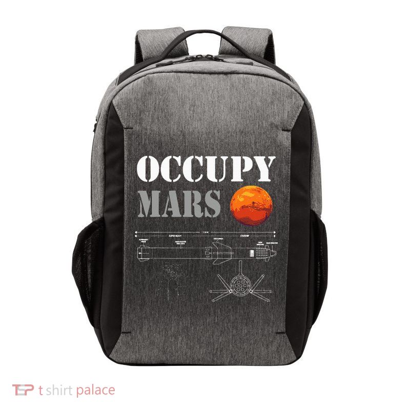 Occupy Mars Starship Rocket Vector Backpack