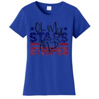 Oh My Stars Stripes Usa Flag 4 July Patriotic America Merica Gift Women's T-Shirt