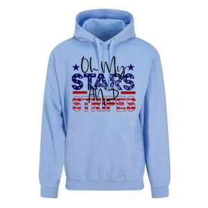 Oh My Stars Stripes Usa Flag 4 July Patriotic America Merica Gift Unisex Surf Hoodie