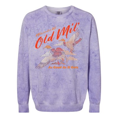 Old Milwaukee Style Old Mil Ducks Colorblast Crewneck Sweatshirt