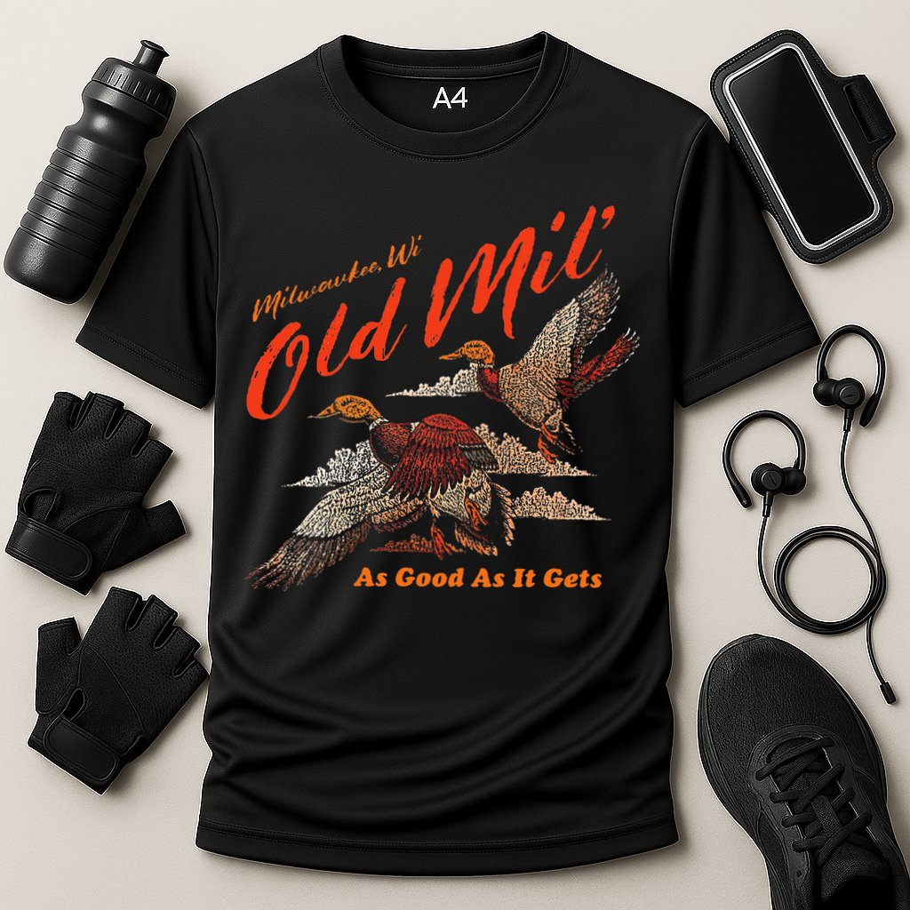 Old Milwaukee Style Old Mil Ducks Cooling Performance Crew T-Shirt