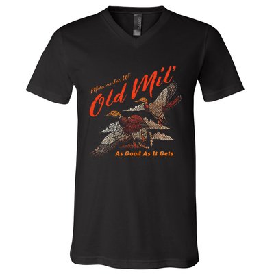 Old Milwaukee Style Old Mil Ducks V-Neck T-Shirt