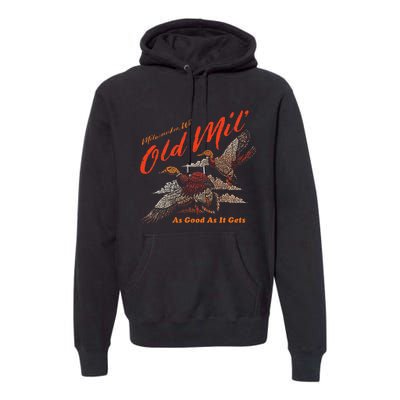 Old Milwaukee Style Old Mil Ducks Premium Hoodie