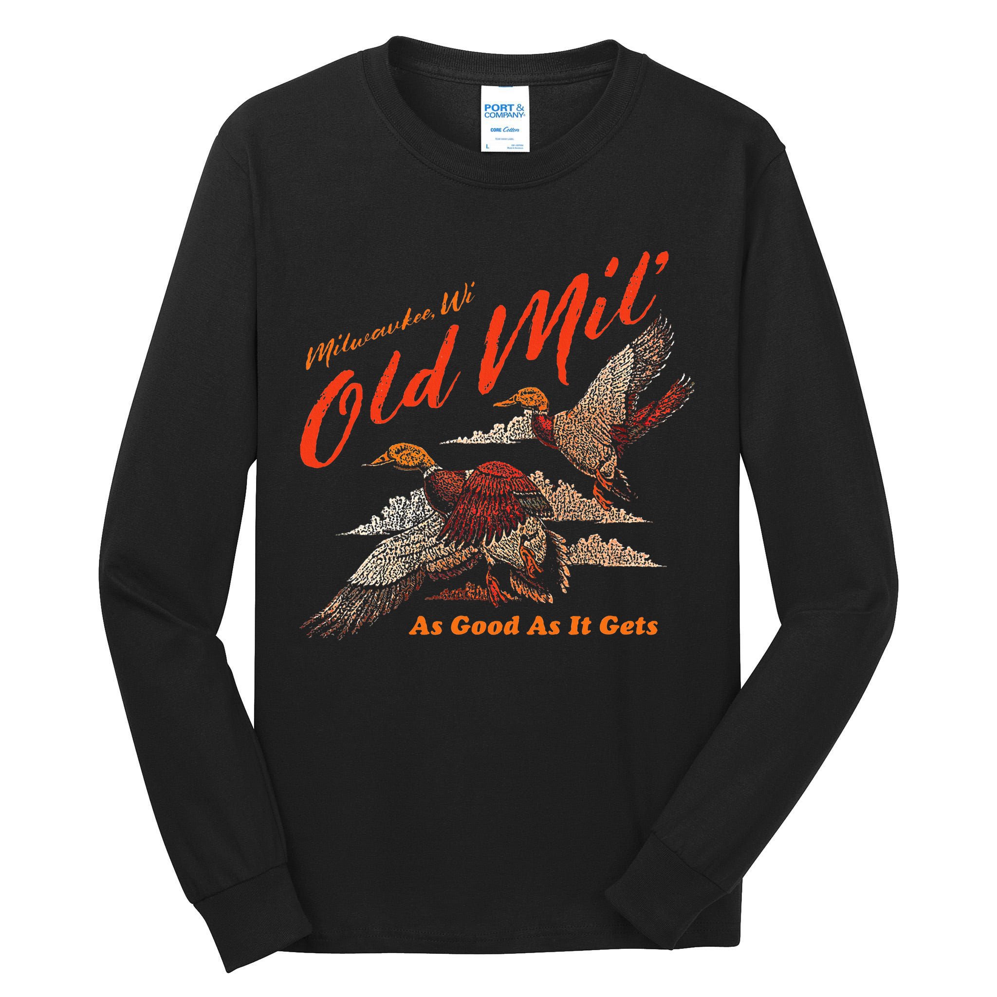 Old Milwaukee Style Old Mil Ducks Tall Long Sleeve T-Shirt