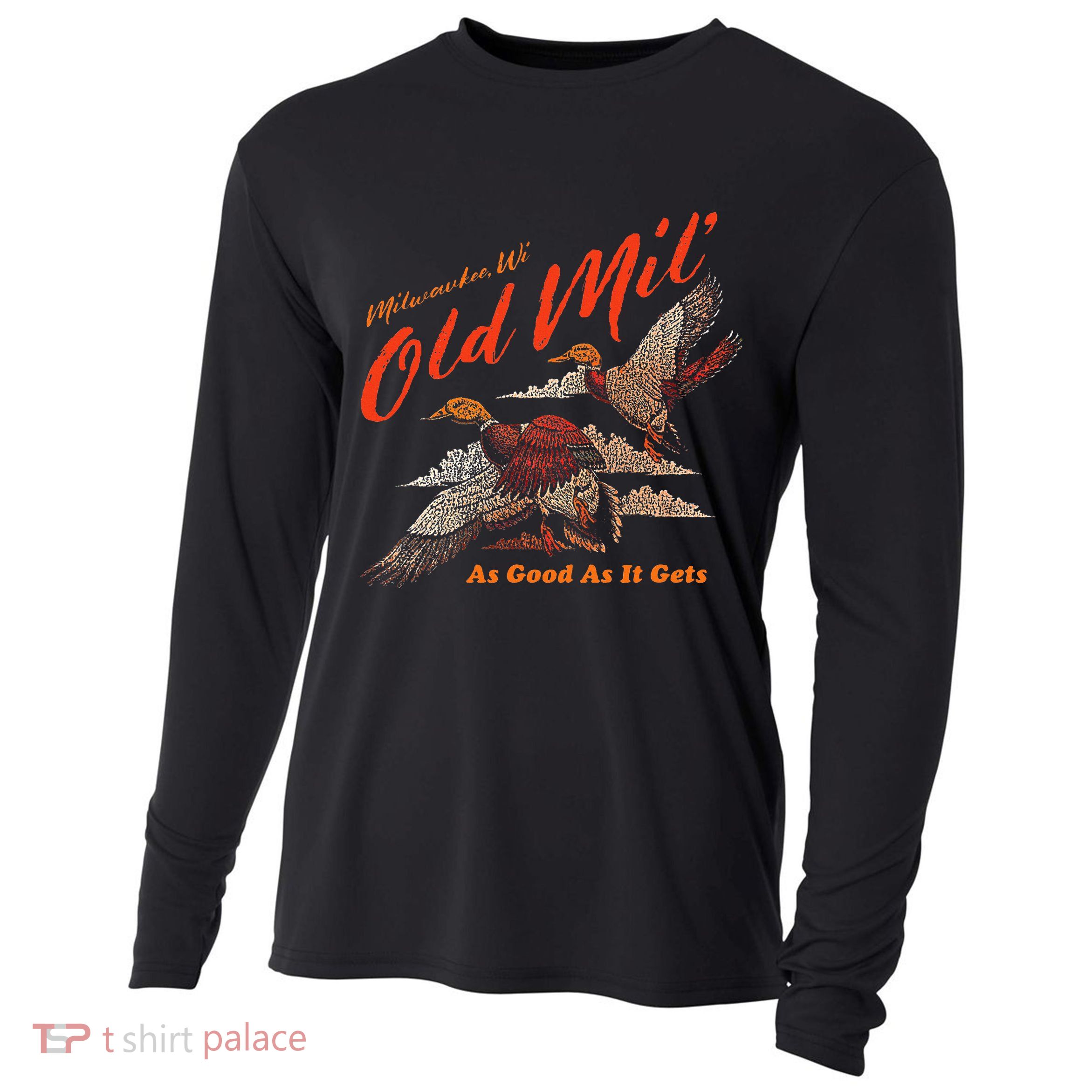 Old Milwaukee Style Old Mil Ducks Cooling Performance Long Sleeve Crew