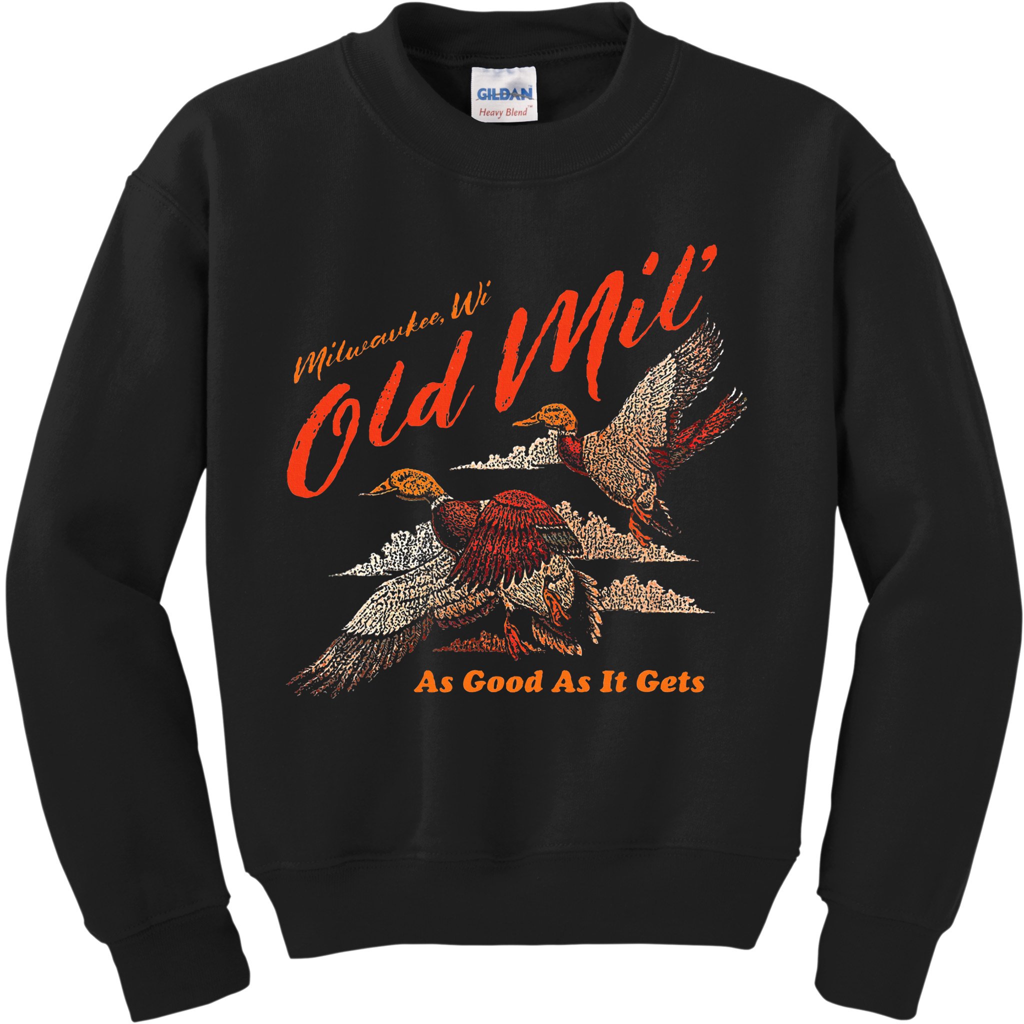 Old Milwaukee Style Old Mil Ducks Kids Sweatshirt