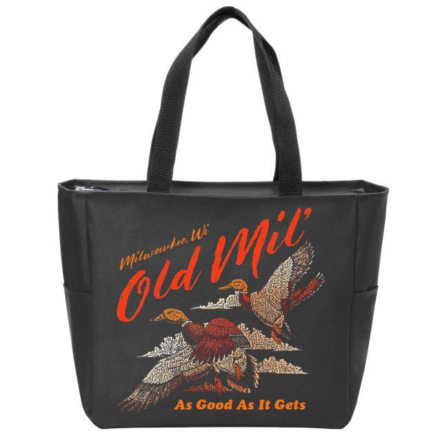 Old Milwaukee Style Old Mil Ducks Zip Tote Bag