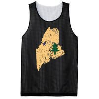 Original Maine State Flag Retro Northern New England Dirigo Mesh Reversible Basketball Jersey Tank