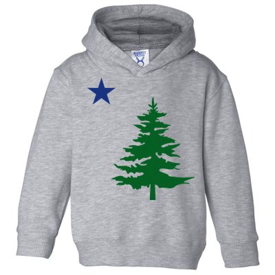 Old Maine State Flag 1901 Pine Tree Star Toddler Hoodie