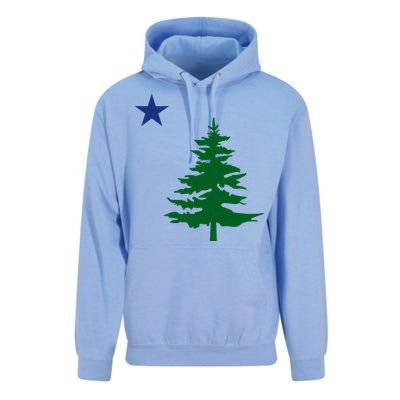 Old Maine State Flag 1901 Pine Tree Star Unisex Surf Hoodie