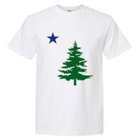 Old Maine State Flag 1901 Pine Tree Star Garment-Dyed Heavyweight T-Shirt