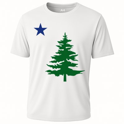 Old Maine State Flag 1901 Pine Tree Star Performance Shirt