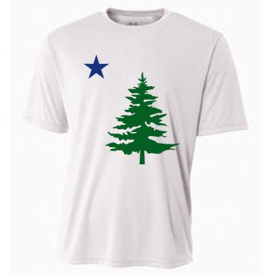 Old Maine State Flag 1901 Pine Tree Star Cooling Performance Crew T-Shirt