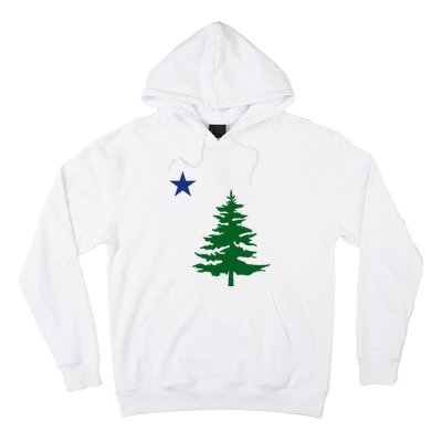 Old Maine State Flag 1901 Pine Tree Star Hoodie