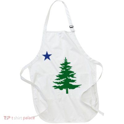 Old Maine State Flag 1901 Pine Tree Star Apron