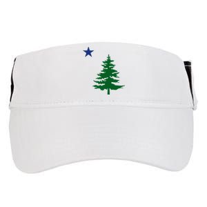 Old Maine State Flag 1901 Pine Tree Star Adult Drive Performance Visor