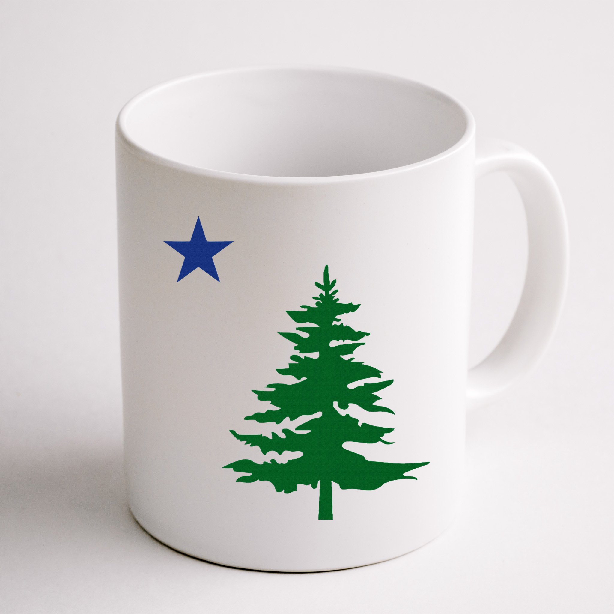 Old Maine State Flag 1901 Pine Tree Star Mug