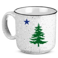 Old Maine State Flag 1901 Pine Tree Star 15oz Campfire Ceramic Mug