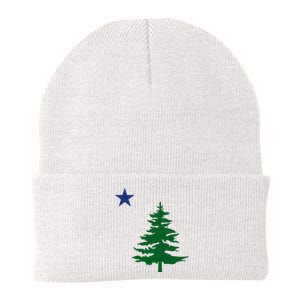 Old Maine State Flag 1901 Pine Tree Star Knit Cap Winter Beanie