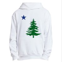 Old Maine State Flag 1901 Pine Tree Star Urban Pullover Hoodie