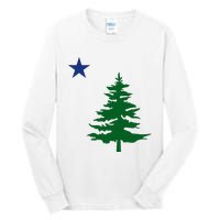 Old Maine State Flag 1901 Pine Tree Star Tall Long Sleeve T-Shirt