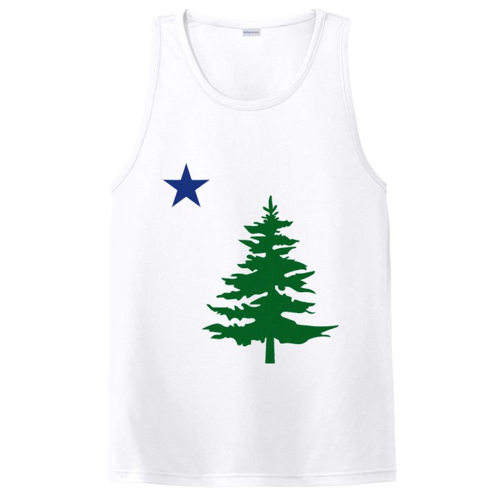 Old Maine State Flag 1901 Pine Tree Star PosiCharge Competitor Tank