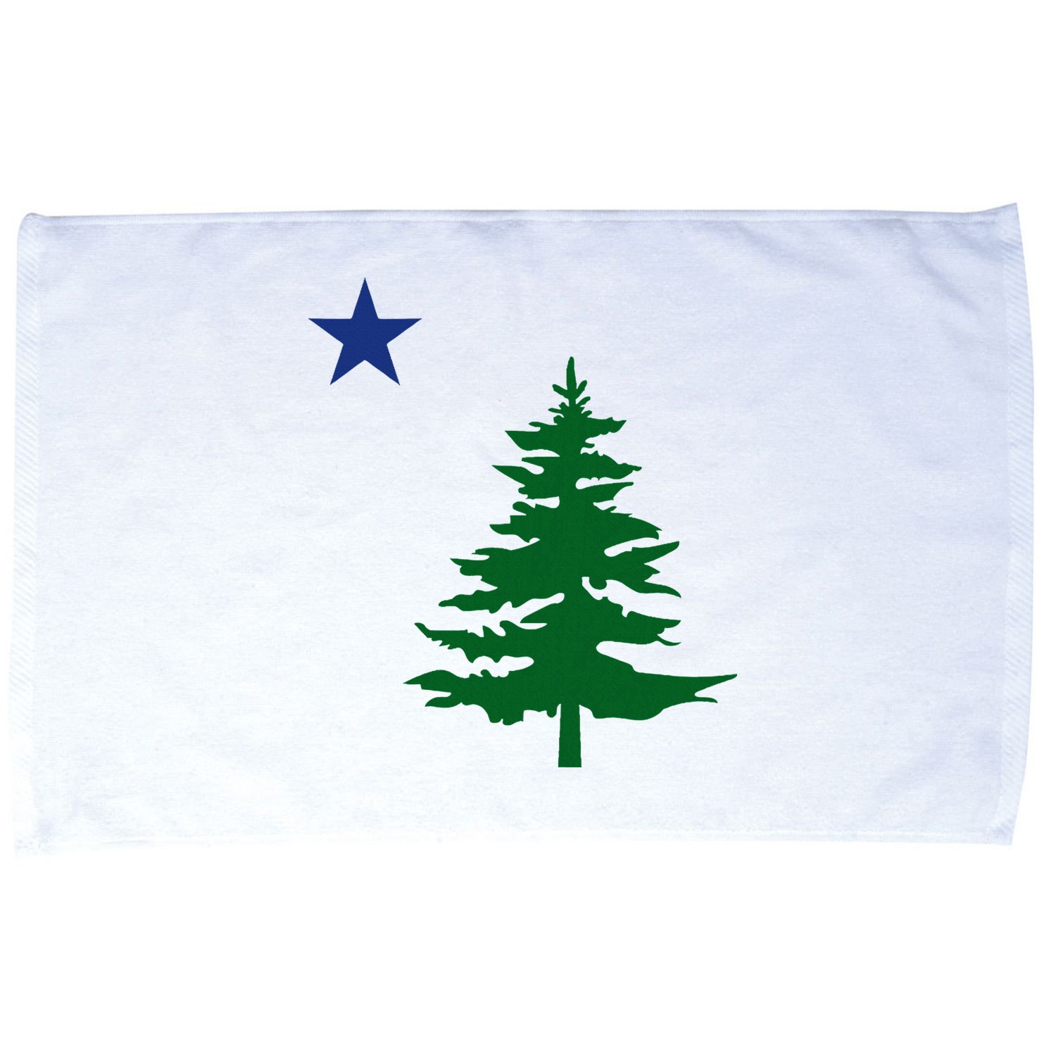 Old Maine State Flag 1901 Pine Tree Star Microfiber Hand Towel