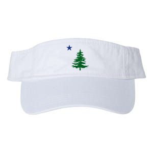 Old Maine State Flag 1901 Pine Tree Star Valucap Bio-Washed Visor