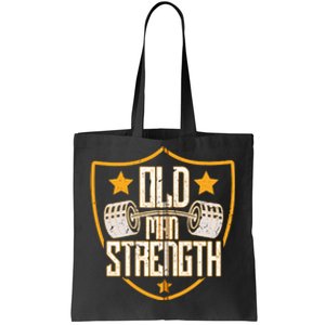 Old Man Strength Gym Father's Day Gift For Dad Zip Hoodie Tote Bag