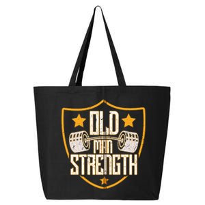 Old Man Strength Gym Father's Day Gift For Dad Zip Hoodie 25L Jumbo Tote