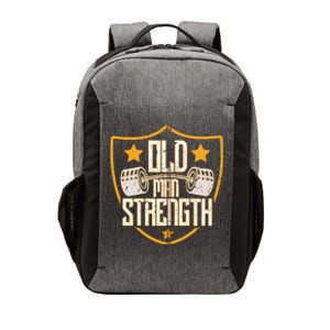 Old Man Strength Gym Father's Day Gift For Dad Zip Hoodie Vector Backpack