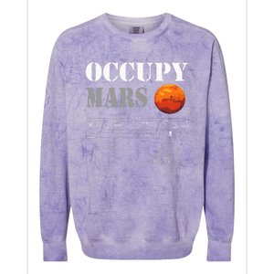 Occupy Mars Starship Rocket Colorblast Crewneck Sweatshirt