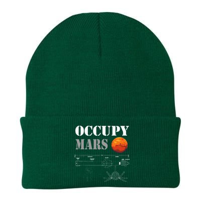 Occupy Mars Starship Rocket Knit Cap Winter Beanie