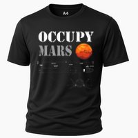 Occupy Mars Starship Rocket Cooling Performance Crew T-Shirt