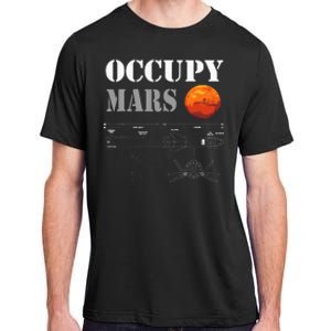 Occupy Mars Starship Rocket Adult ChromaSoft Performance T-Shirt