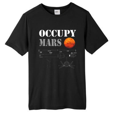 Occupy Mars Starship Rocket Tall Fusion ChromaSoft Performance T-Shirt