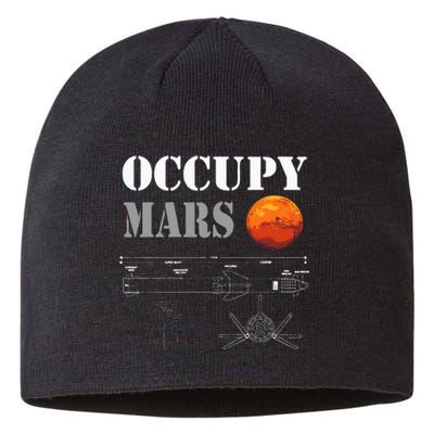 Occupy Mars Starship Rocket Sustainable Beanie