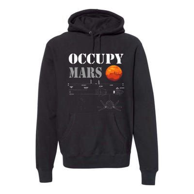 Occupy Mars Starship Rocket Premium Hoodie