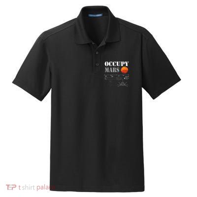 Occupy Mars Starship Rocket Dry Zone Grid Polo