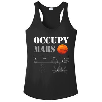 Occupy Mars Starship Rocket Ladies PosiCharge Competitor Racerback Tank
